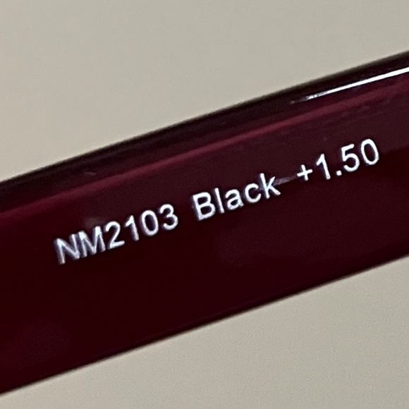 NICOLE MILLER NEW YORK  👩‍🏫 BLACK READERS NM2130  1:50 STRENGTH - Picture 7 of 9